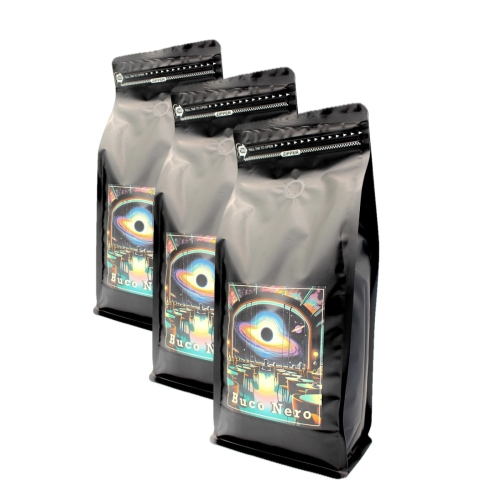 Zestaw 3 kaw Espresso Italiano Buco Nero - 3 x 1kg